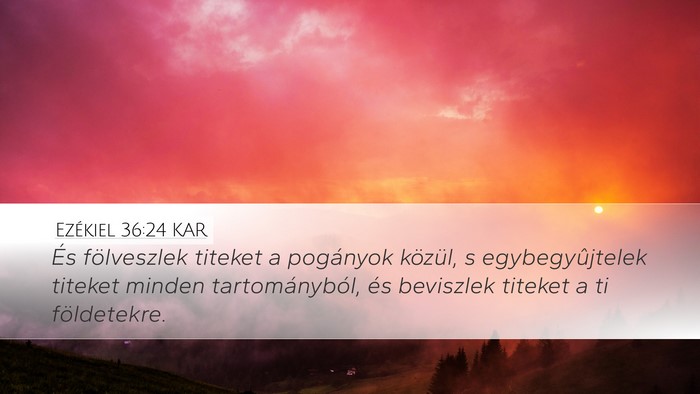 Ezékiel 36:24 KAR Bible Verse Image