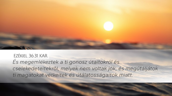 Ezékiel 36:31 KAR Bible Verse Image