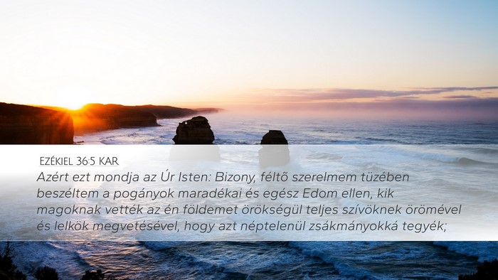 Ezékiel 36:5 KAR Bible Verse Image