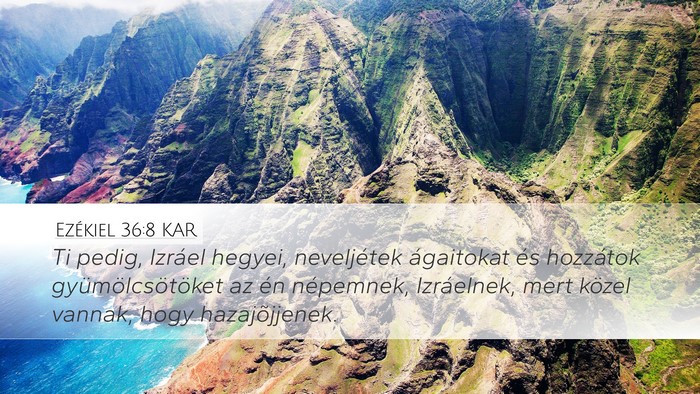 Ezékiel 36:8 KAR Bible Verse Image