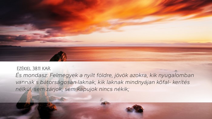 Ezékiel 38:11 KAR Bible Verse Image