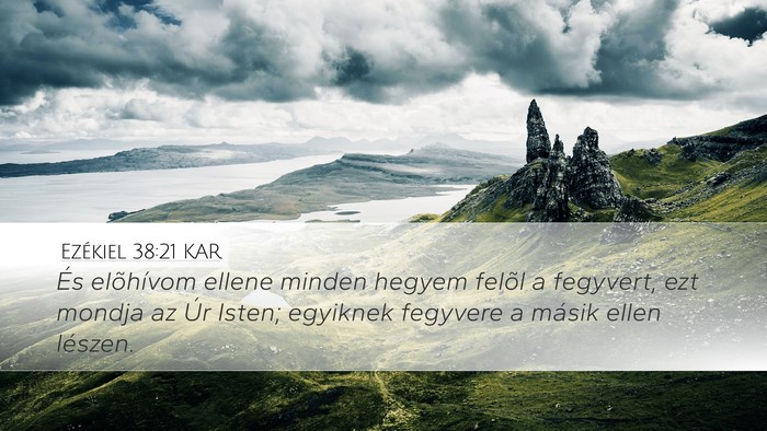 Ezékiel 38:21 KAR Bible Verse Image