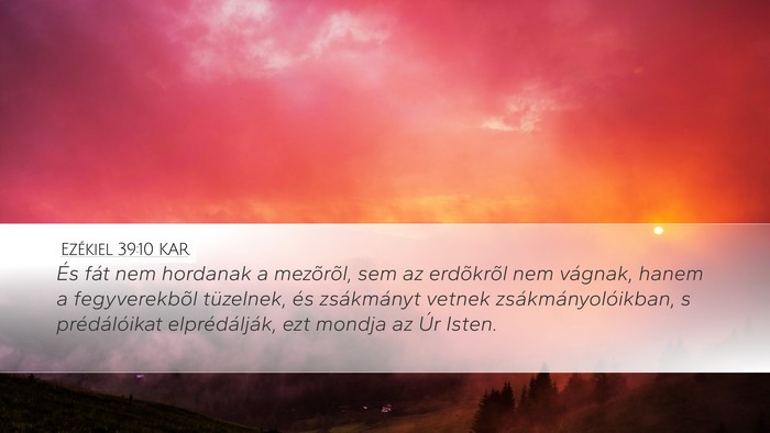 Ezékiel 39:10 KAR Bible Verse Image