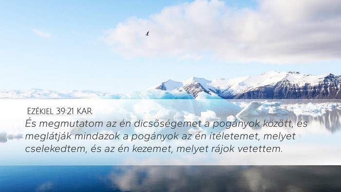 Ezékiel 39:21 KAR Bible Verse Image