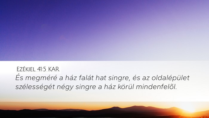 Ezékiel 41:5 KAR Bible Verse Image