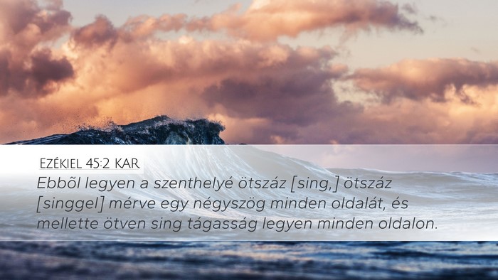 Ezékiel 45:2 KAR Bible Verse Image