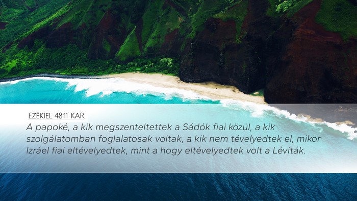 Ezékiel 48:11 KAR Bible Verse Image