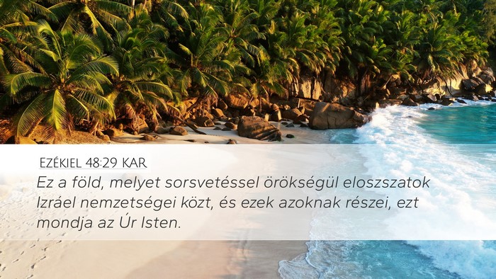 Ezékiel 48:29 KAR Bible Verse Image