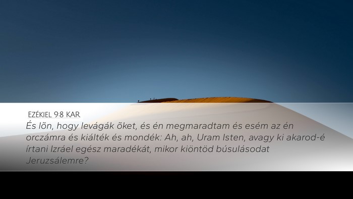 Ezékiel 9:8 KAR Bible Verse Image