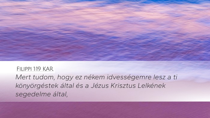 Filippi 1:19 KAR Bible Verse Image