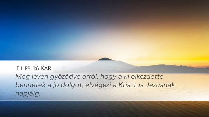 Filippi 1:6 KAR Bible Verse Image