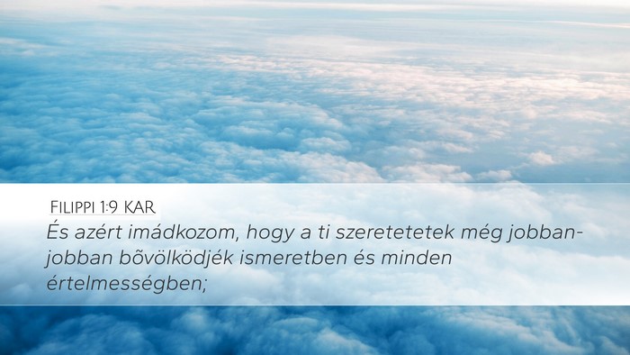 Filippi 1:9 KAR Bible Verse Image