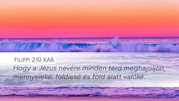 Filippi 2:10 KAR Bible Verse Image