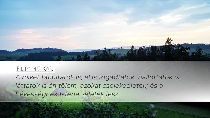 Filippi 4:9 KAR Bible Verse Image