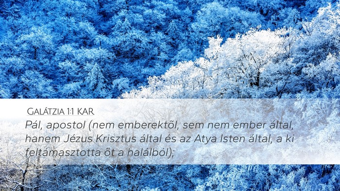 Galátzia 1:1 KAR Bible Verse Image