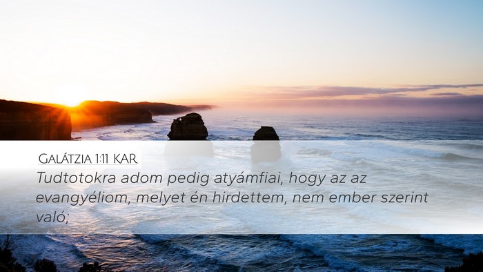 Galátzia 1:11 KAR Bible Verse Image