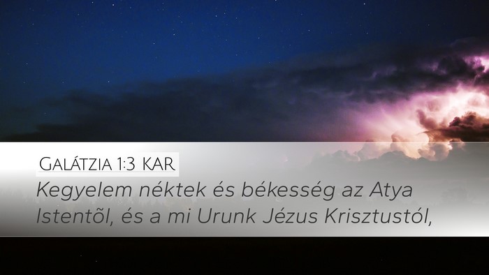 Galátzia 1:3 KAR Bible Verse Image