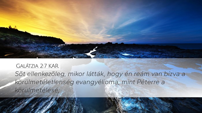 Galátzia 2:7 KAR Bible Verse Image