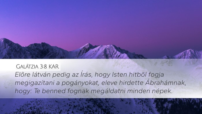 Galátzia 3:8 KAR Bible Verse Image