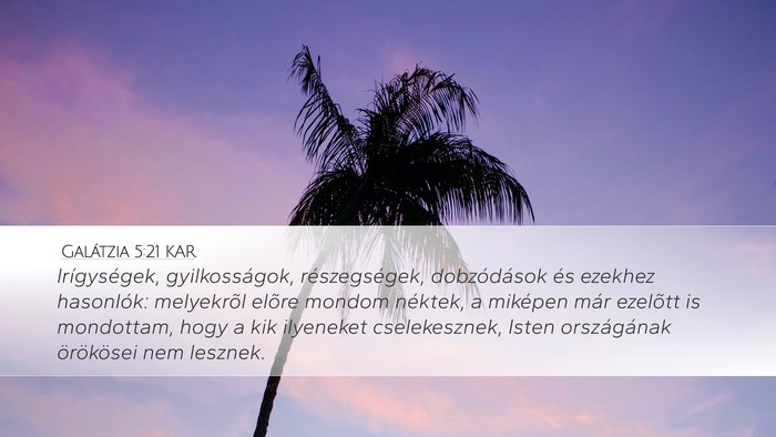 Galátzia 5:21 KAR Bible Verse Image