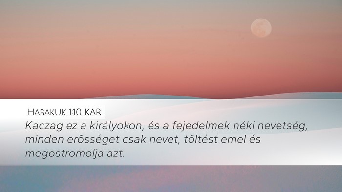 Habakuk 1:10 KAR Bible Verse Image