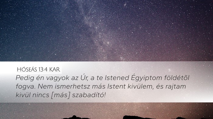Hóseás 13:4 KAR Bible Verse Image