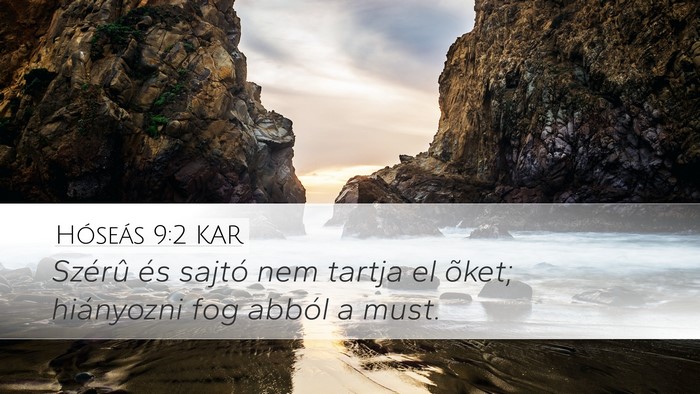 Hóseás 9:2 KAR Bible Verse Image