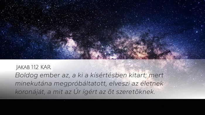 Jakab 1:12 KAR Bible Verse Image
