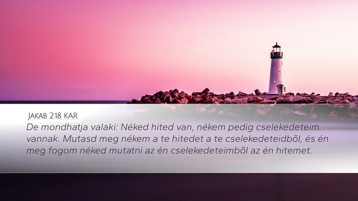 Jakab 2:18 KAR Bible Verse Image