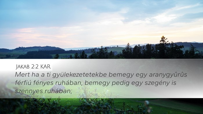 Jakab 2:2 KAR Bible Verse Image