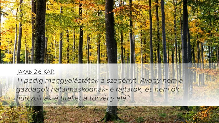 Jakab 2:6 KAR Bible Verse Image
