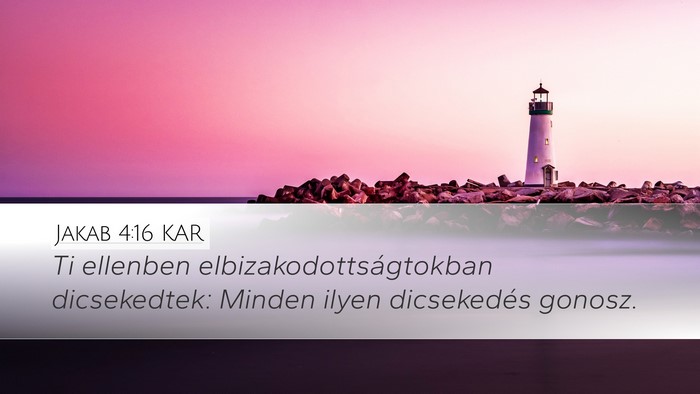 Jakab 4:16 KAR Bible Verse Image