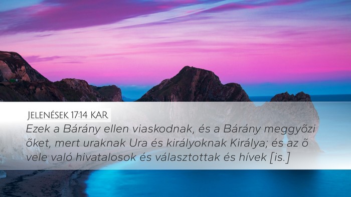 Jelenések 17:14 KAR Bible Verse Image