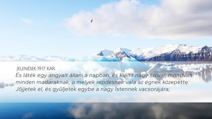 Jelenések 19:17 KAR Bible Verse Image