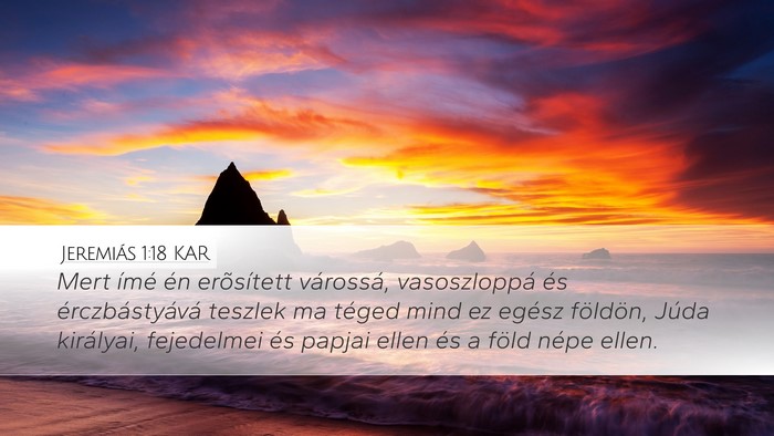 Jeremiás 1:18 KAR Bible Verse Image