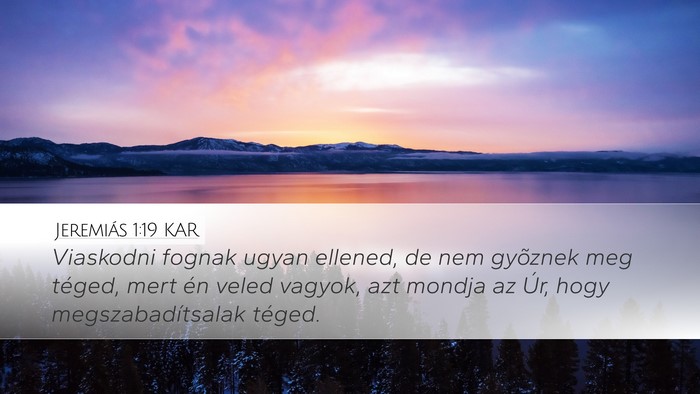 Jeremiás 1:19 KAR Bible Verse Image