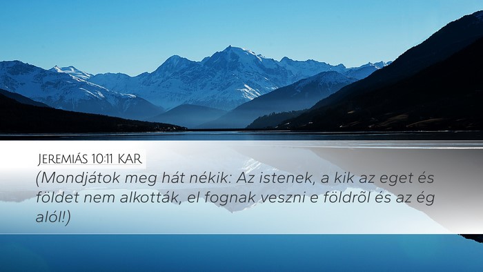 Jeremiás 10:11 KAR Bible Verse Image