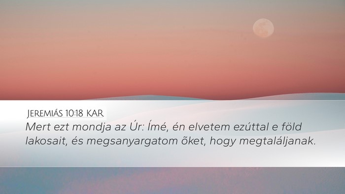 Jeremiás 10:18 KAR Bible Verse Image