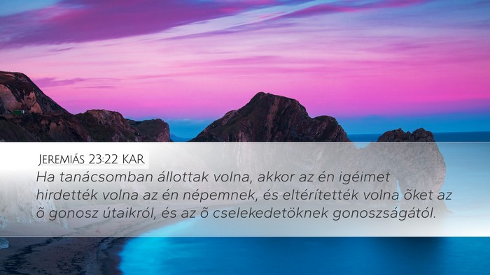 Jeremiás 23:22 KAR Bible Verse Image