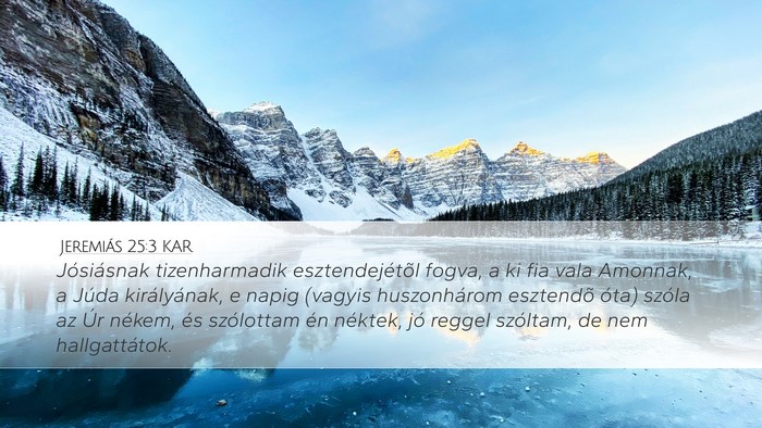 Jeremiás 25:3 KAR Bible Verse Image