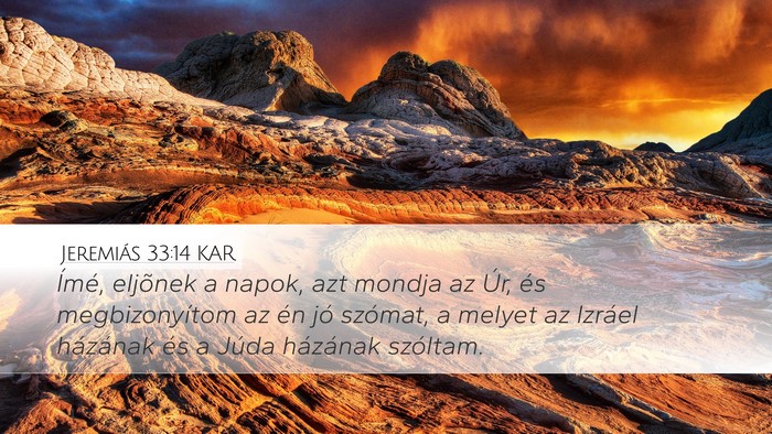 Jeremiás 33:14 KAR Bible Verse Image