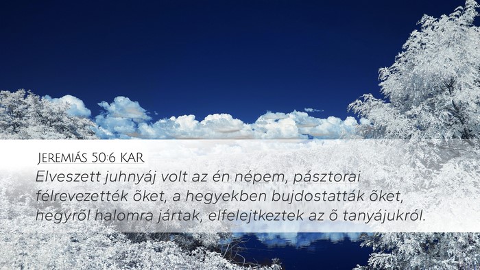 Jeremiás 50:6 KAR Bible Verse Image