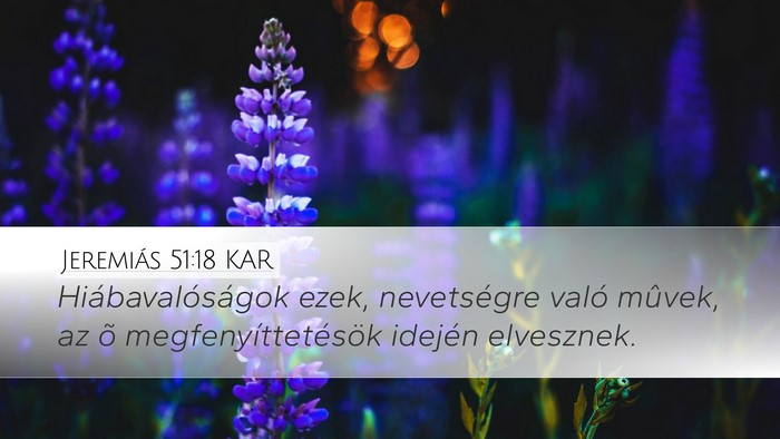 Jeremiás 51:18 KAR Bible Verse Image