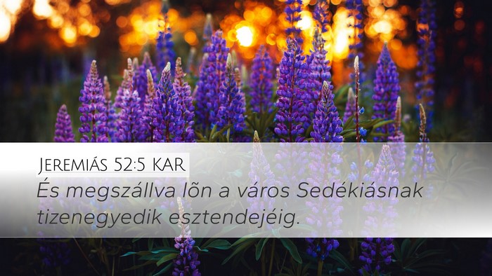 Jeremiás 52:5 KAR Bible Verse Image