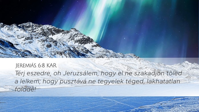 Jeremiás 6:8 KAR Bible Verse Image