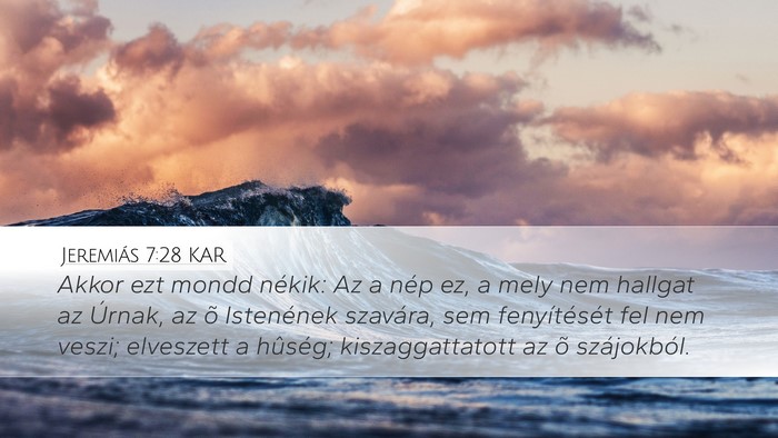 Jeremiás 7:28 KAR Bible Verse Image