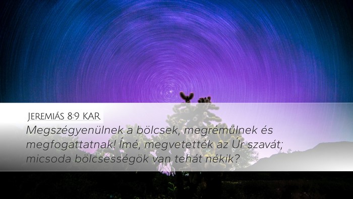 Jeremiás 8:9 KAR Bible Verse Image