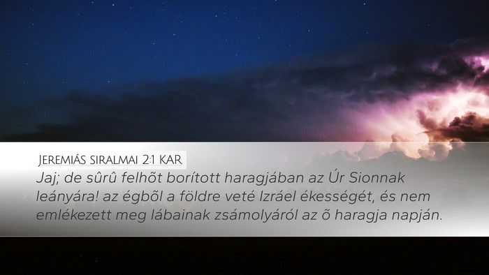 Jeremiás siralmai 2:1 KAR Bible Verse Image