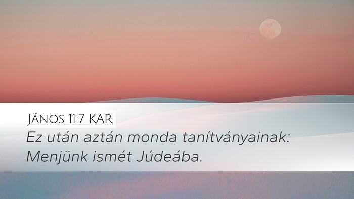 János 11:7 KAR Bible Verse Image