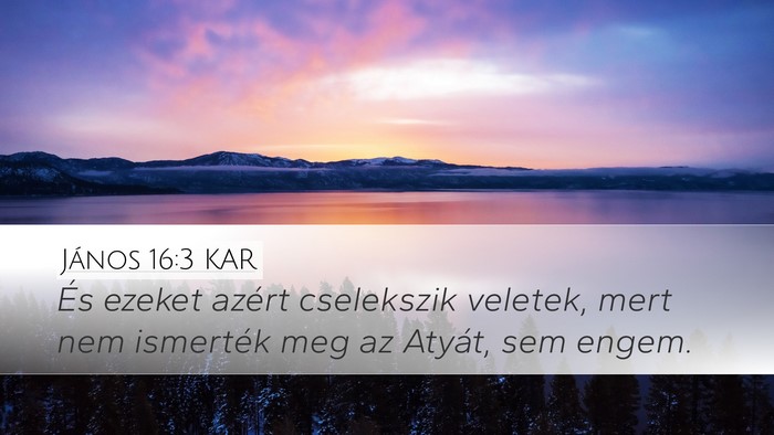 János 16:3 KAR Bible Verse Image